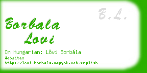 borbala lovi business card